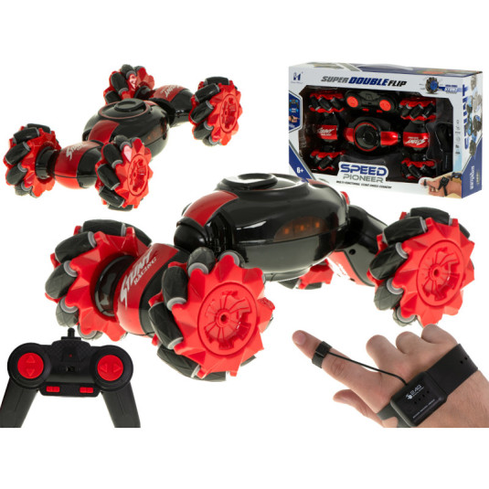 RC автомобил SPEED PIONEER STUNT CAR 360 – червен