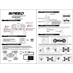 RC автомобил SPEED PIONEER STUNT CAR 360 – червен