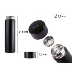 Термос чаша smart LED 500ml черна