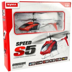 SYMA S5 RC хеликоптер 3CH червен