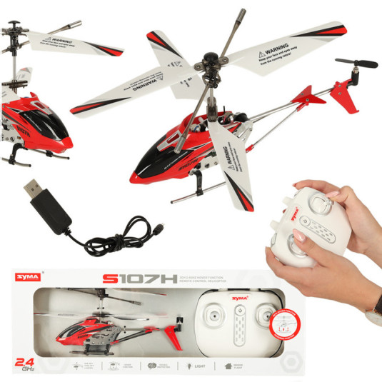 SYMA S107H RC хеликоптер 2,4 GHz RTF червен