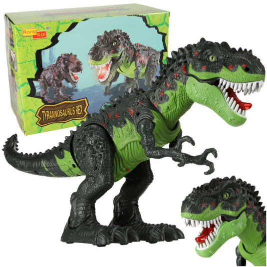 Електронически динозавър T-REX- зелен