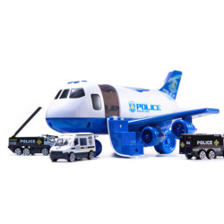 Самолет Transporter + 3 полицейски коли