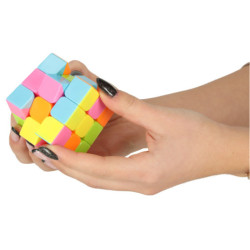 Пъзел игра Куб 3x3 неон 5,65 см