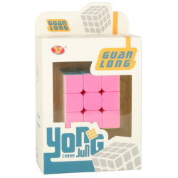 Пъзел игра Куб 3x3 неон 5,65 см