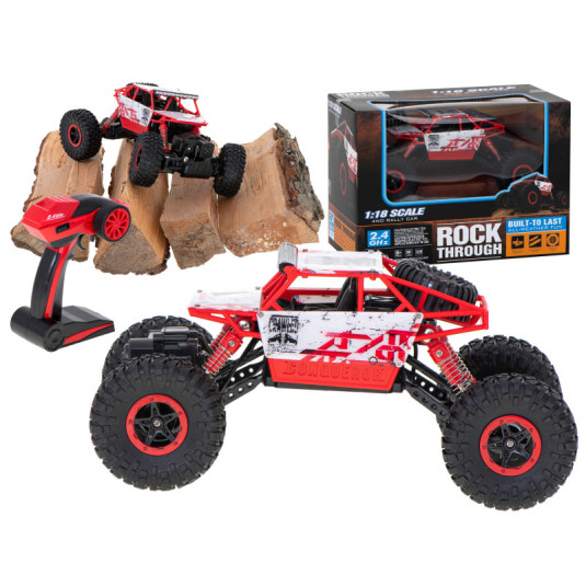 RC кола Rock Crawler 1:18 червена