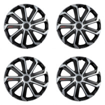 Центърни капачки за Škoda Evo black&silver 16