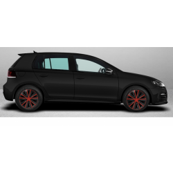 Капачки за Skoda 14 RAPIDE червено и черно