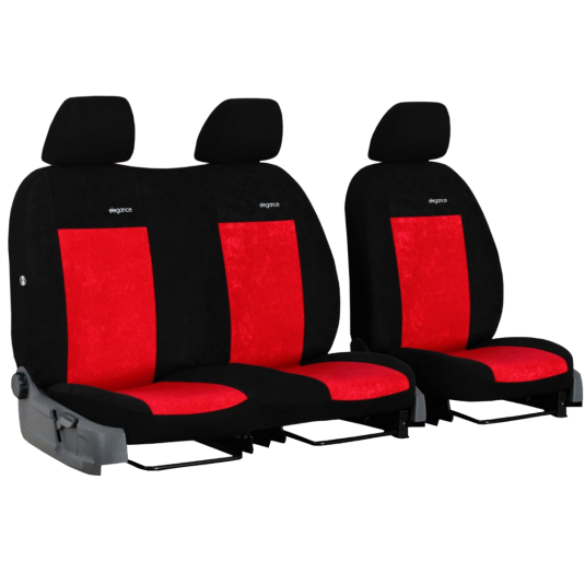 Тапицерия за CITROËN Berlingo 2+1 III (от 2018) Elegance (velour-velour) червена (отп)