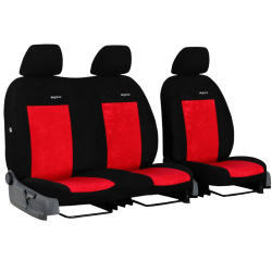 Тапицерия за CITROËN Berlingo 2+1 III (от 2018) Elegance (velour-velour) червена (отп)