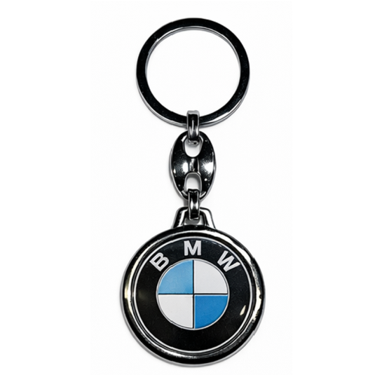 Ключодържател смолен BMW кръгъл черен