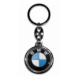 Ключодържател смолен BMW кръгъл черен
