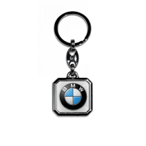 Ключодържател смола BMW квадратен бял