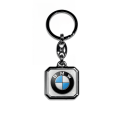 Ключодържател смола BMW квадратен бял