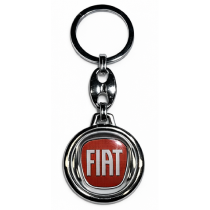 Брелок от смола Fiat червен кръгъл