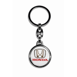 Ключодържател Honda бял кръгъл