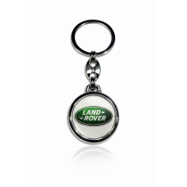 Kľúčenka Land Rover okrúhla biela