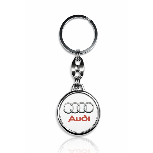 Ключодържател от живица Audi (бял)