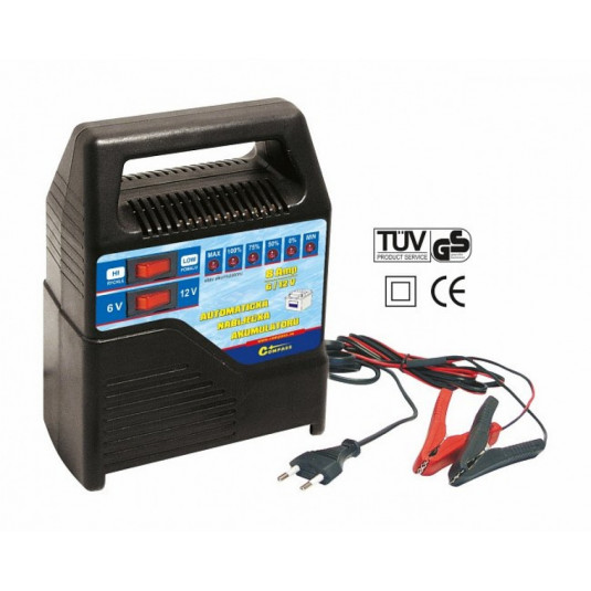Автоматично зарядно за акумулатор 6V/12V 8A (15-80Ah)