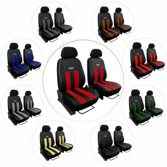 Калъфи за седалки RENAULT MASTER 1+1 III (2003-2010) GT Alcantara и еко кожа