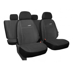Poťahy pre CITROËN C3 Aircross (od 2017) Comfort (Alcantara) tmavo šeda (vyp)