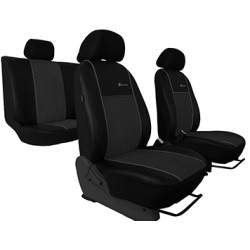 Poťahy pre ŠKODA SUPERB SEDAN 4x4 III (od 2015) Exclusive Alcantara (Alcantara-koža) tmavo šedá (vyp)
