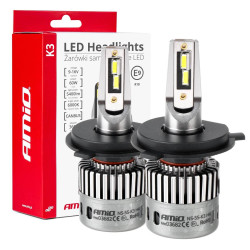 LED лампи главно осветление K3 H4/H19 12V 6000K canbus AMIO-03682