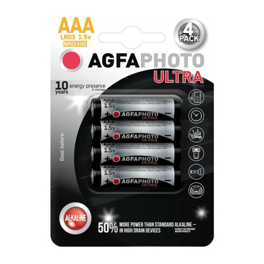 Agfa ultra LR03 4 бр. AAA блистер