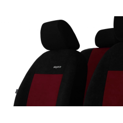 Poťahy pre PEUGEOT 207 SW (2006-2013) Elegance (velour-velour) bordová (vyp)