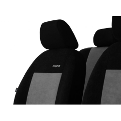 Poťahy pre Škoda Octavia IV (od 2020) Elegance (velour-velour) sivá (vyp)