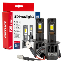 LED лампи за фарове Серия F25 PRO BLACK FULL CANBUS H1 68W 12V 24V