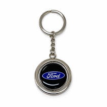 Ключодържател смолен Ford черен кръгъл