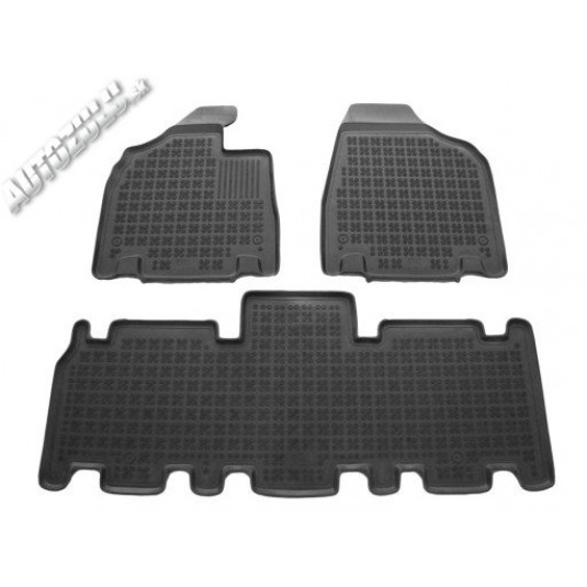Гумени стелки KIA Carnival 7места (2006-2015) с повдигнат ръб