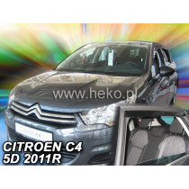 Дефлектори CITROËN C4 5D (+задни) (2004-2010)