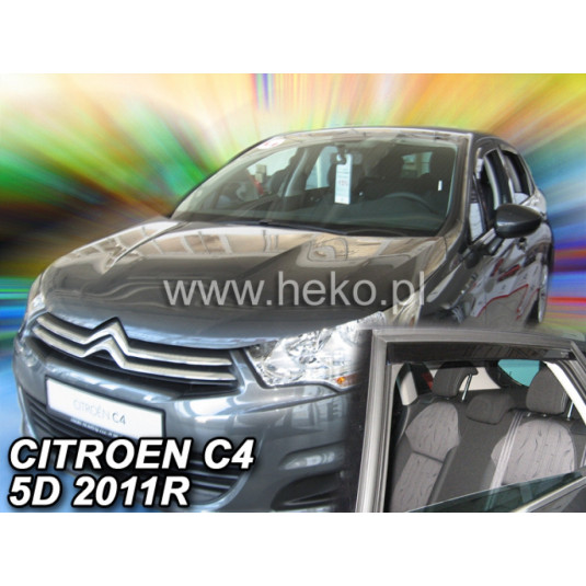 Дефлектори CITROËN C4 5D (+задни) (2004-2010)