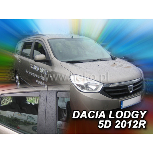 Дефлектори DACIA Lodgy 5D (+задни) (от 2012)