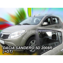 Дефлектори DACIA Sandero 5D (+задни) (2008-2012)