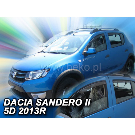 Дефлектори DACIA Sandero Stepway II 5D (+задни) (от 2012)