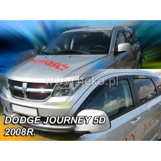 Дефлектори DODGE Journey 5D (+задни) (от 2008)