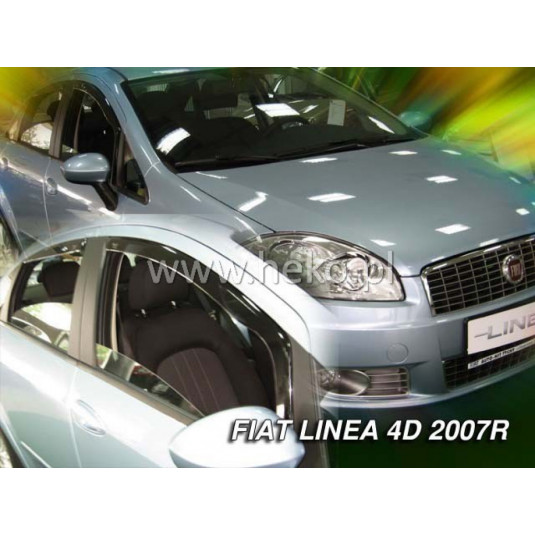 Дефлектори FIAT Linea 4D (+задни) (2007-2012)