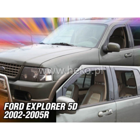 Дефлектори FORD Explorer 5D (+задни) (2002-2005)