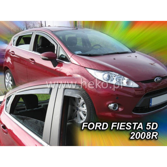 Дефлектори FORD Fiesta VI 5D (+задни) (2008-2017)