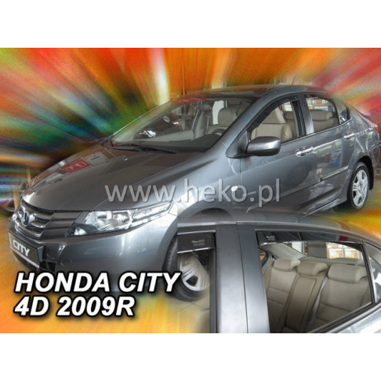 Дефлектори HONDA City 4D (+задни) (от 2008)