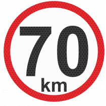 Рефлекторен малък стикер - 70km