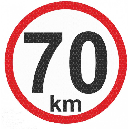 Рефлекторен малък стикер - 70km