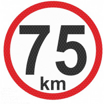 Стикер рефлектираща малка - 75km