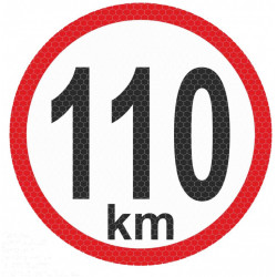 Светлоотразителен стикер малък - 110km