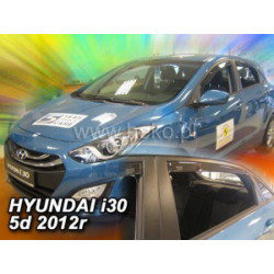 Дефлектори HYUNDAI i30 5D HB (+задни) (2012-2017)