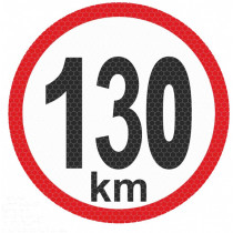 Рефлективна малка стикер - 130km
