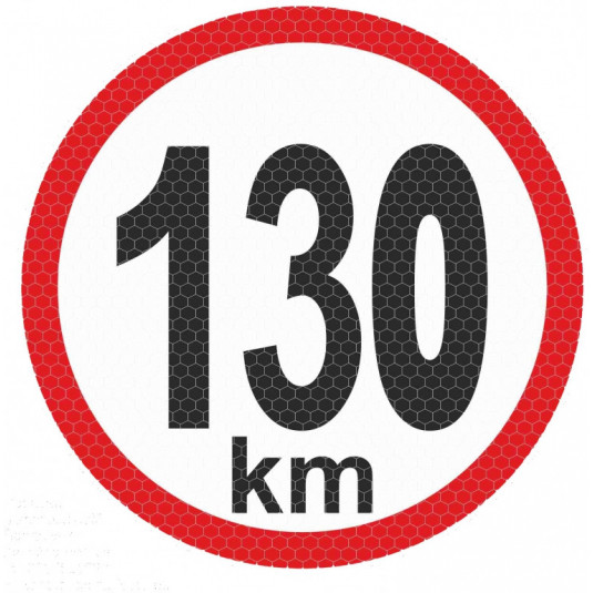 Рефлективна малка стикер - 130km